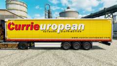 Haut Currys auf europäischer Trailer für Euro Truck Simulator 2