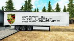 La peau Porsche pour les remorques pour Euro Truck Simulator 2