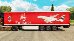 Emirates Airlines de la peau pour les remorques pour Euro Truck Simulator 2
