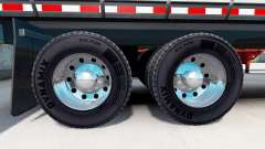 Jantes de roues chromés de semi-remorques pour American Truck Simulator