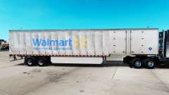 La peau Walmart sur un rideau semi-remorque pour American Truck Simulator
