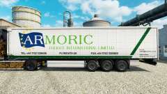 La peau Armorique Fret International sur la remorque pour Euro Truck Simulator 2