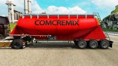 La peau Comcremix ciment semi-remorque pour Euro Truck Simulator 2