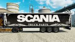 La peau Camion Scania Pièces sombres à semi pour Euro Truck Simulator 2