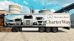 La peau Mercedes-Benz Charte Façon sur les remorques pour Euro Truck Simulator 2