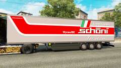 Die Auflieger-Kühlschrank Schoni Logistik für Euro Truck Simulator 2