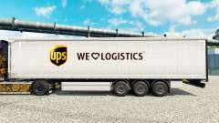 Haut UPS die Logistik für Anhänger für Euro Truck Simulator 2