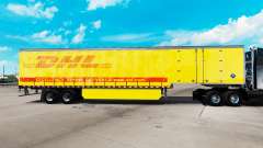 Haut DHL für Vorhangfassaden semi-trailer für American Truck Simulator