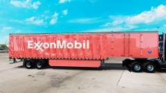 La peau d'ExxonMobil sur un rideau semi-remorque pour American Truck Simulator