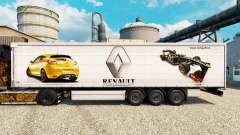 La peau Renault F1 Team v2 sur le semi pour Euro Truck Simulator 2