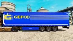Gefco de la peau pour les remorques pour Euro Truck Simulator 2