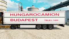 La peau Hungarocamion de Budapest sur semi pour Euro Truck Simulator 2