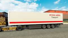 Peter Appel de la peau pour les remorques pour Euro Truck Simulator 2