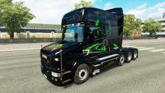La peau Monster Energy v2 pour camion Scania T pour Euro Truck Simulator 2