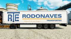 RTE Rodonaves Transportes de la peau pour les remorques pour Euro Truck Simulator 2