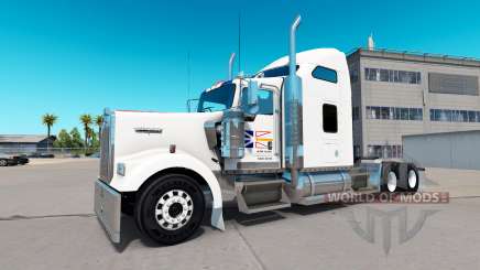 La peau de terre-Neuve-Drapeau sur le camion Kenworth W900 pour American Truck Simulator