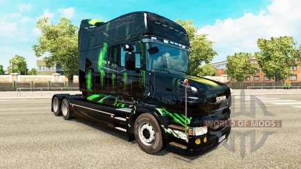 Monster Energy de la peau pour le Scania T tracteur pour Euro Truck Simulator 2