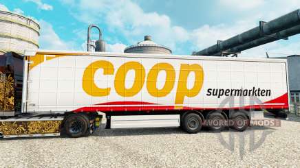 La peau Coop sur les remorques pour Euro Truck Simulator 2