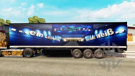 La peau FC Schalke 04 sur le semi pour Euro Truck Simulator 2