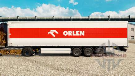 La peau Orlen pour les remorques pour Euro Truck Simulator 2