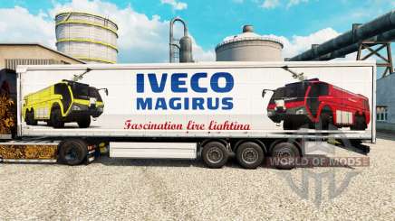 La peau Iveco Magirus pour les remorques pour Euro Truck Simulator 2