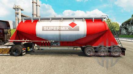 La peau Supermix ciment semi-remorque pour Euro Truck Simulator 2