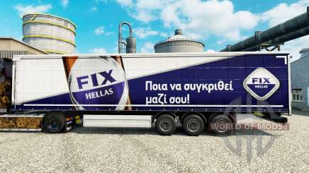 La peau Fixer Hellas sur semi pour Euro Truck Simulator 2