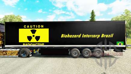 La peau de Biohazard Intercorp Brésil en demi pour Euro Truck Simulator 2