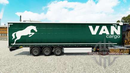 Haut auf einen Vorhang Cargo Van semi-trailer für Euro Truck Simulator 2