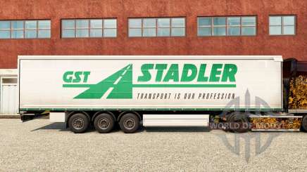 La peau de la TPS Stadler sur un rideau semi-remorque pour Euro Truck Simulator 2