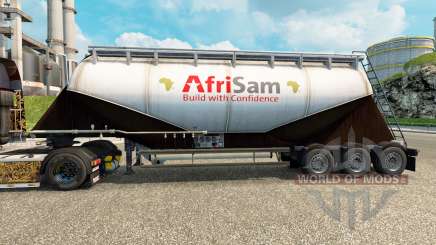 Haut AfriSam Zement semi-trailer für Euro Truck Simulator 2