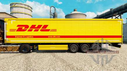 La peau DHL pour les remorques pour Euro Truck Simulator 2