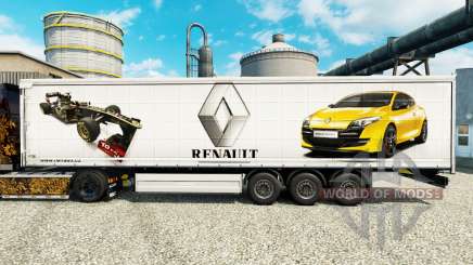 La peau Renault F1 Team pour le semi pour Euro Truck Simulator 2