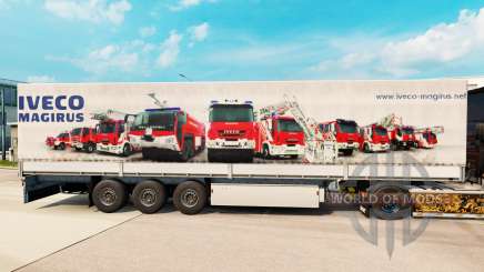 Haut Iveco Magirus für Anhänger für Euro Truck Simulator 2