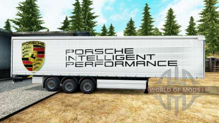 La peau Porsche pour les remorques pour Euro Truck Simulator 2