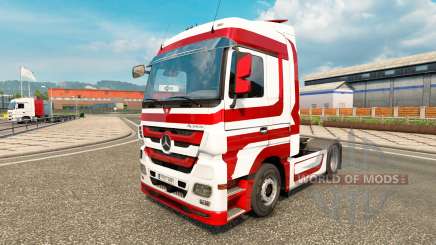 La peau Métallique pour tracteur Mercedes-Benz pour Euro Truck Simulator 2