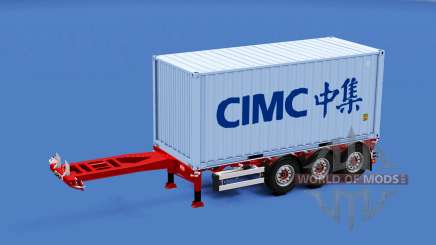 Auflieger-container-LKW mit unterschiedlichen Lasten. für American Truck Simulator