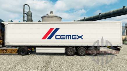 La peau Cemex pour les remorques pour Euro Truck Simulator 2