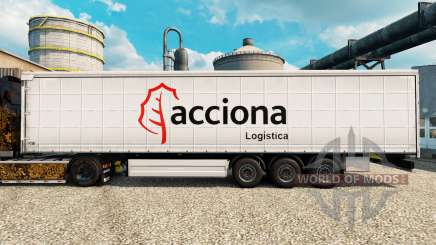 La peau Acciona pour les remorques pour Euro Truck Simulator 2