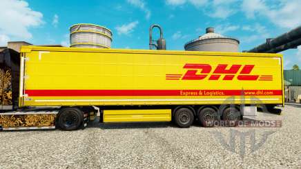 La peau DHL pour les remorques pour Euro Truck Simulator 2