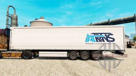 La peau Trans IAT remorques pour Euro Truck Simulator 2