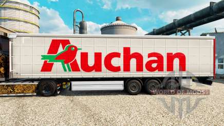 Auchan peau pour les remorques pour Euro Truck Simulator 2