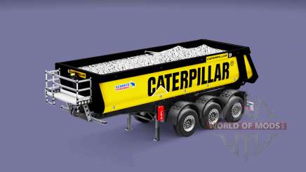 Semi-remorque à benne basculante Schmitz Caterpillar pour Euro Truck Simulator 2