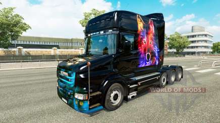 Wolf Haut v2 für Scania T truck für Euro Truck Simulator 2