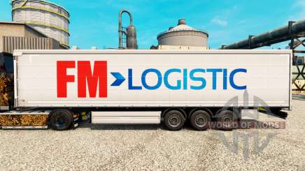 La peau FM Logistic dans le semi pour Euro Truck Simulator 2