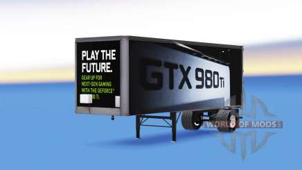 Haut NVidia GTX 980 Ti auf den trailer für American Truck Simulator