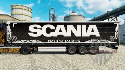 La peau Camion Scania Pièces sombres à semi pour Euro Truck Simulator 2