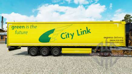 Skin City Link auf einen Vorhang semi-trailer für Euro Truck Simulator 2