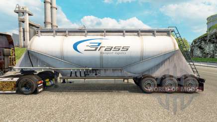 Haut Messing-Transport-Zement-Auflieger für Euro Truck Simulator 2