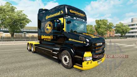 La peau Continental pour camion Scania T pour Euro Truck Simulator 2